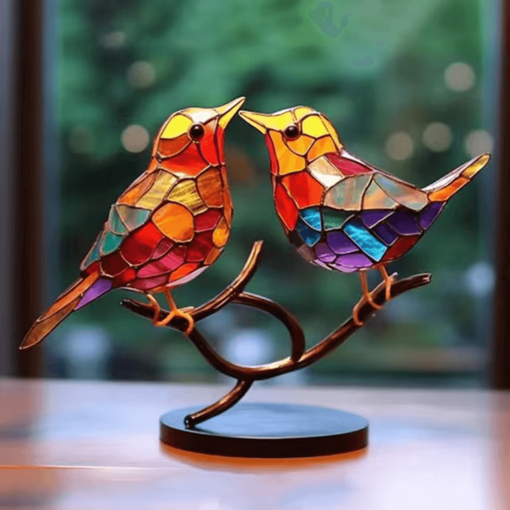 Stained Acrylic Birds