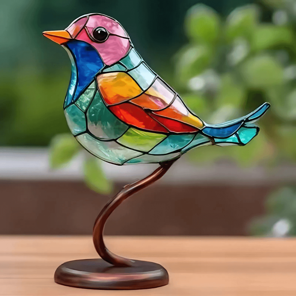 Stained Acrylic Birds