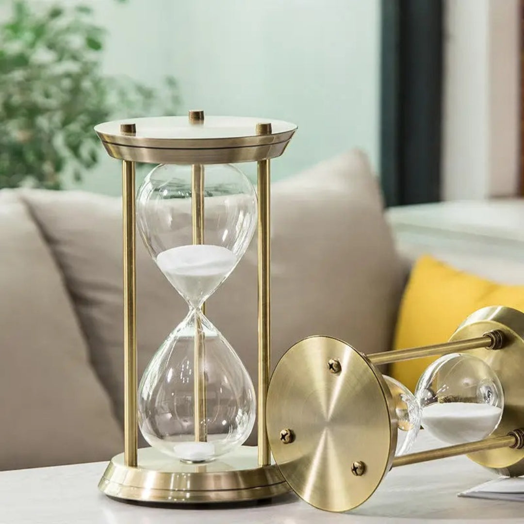 Retro Metal Hourglass