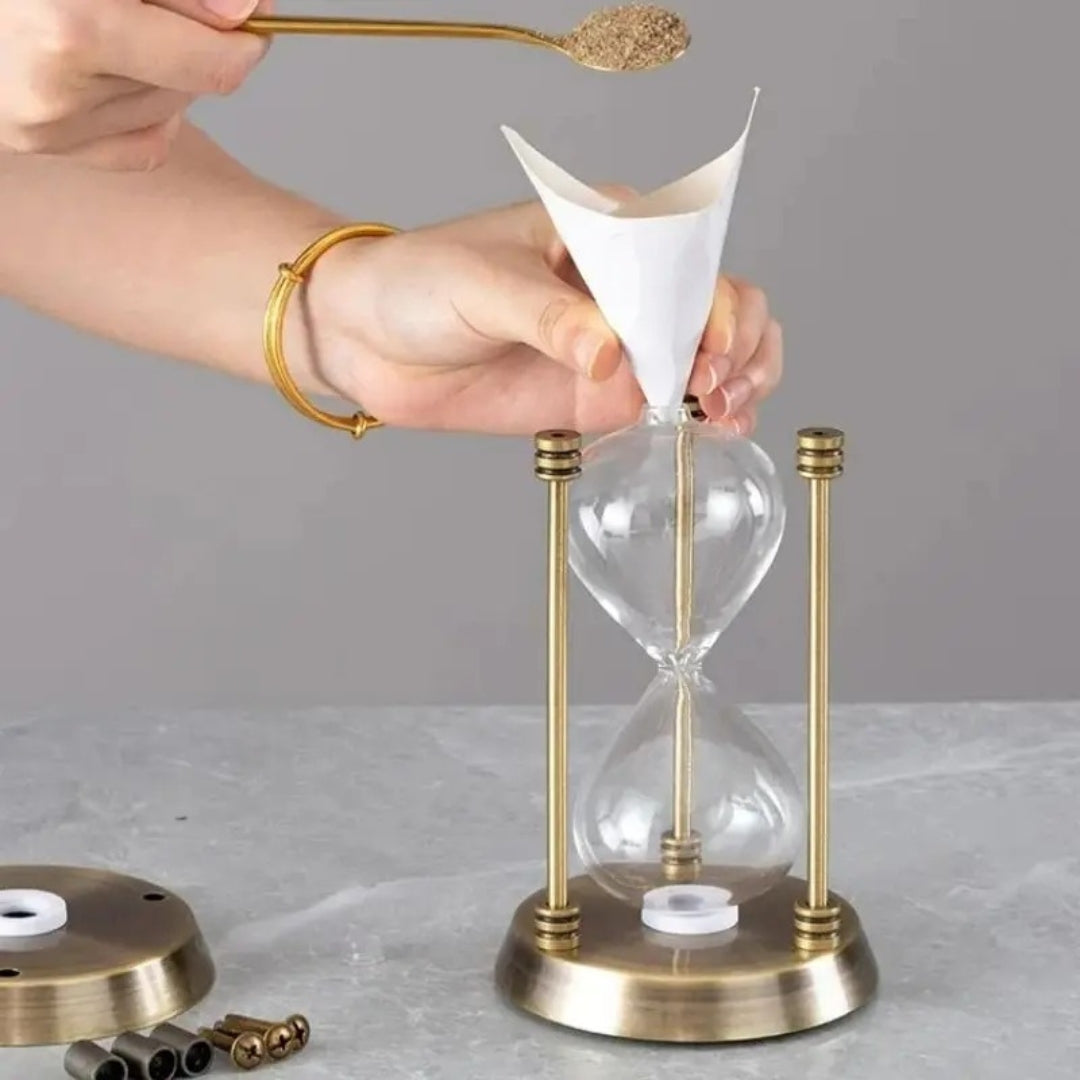 Retro Metal Hourglass