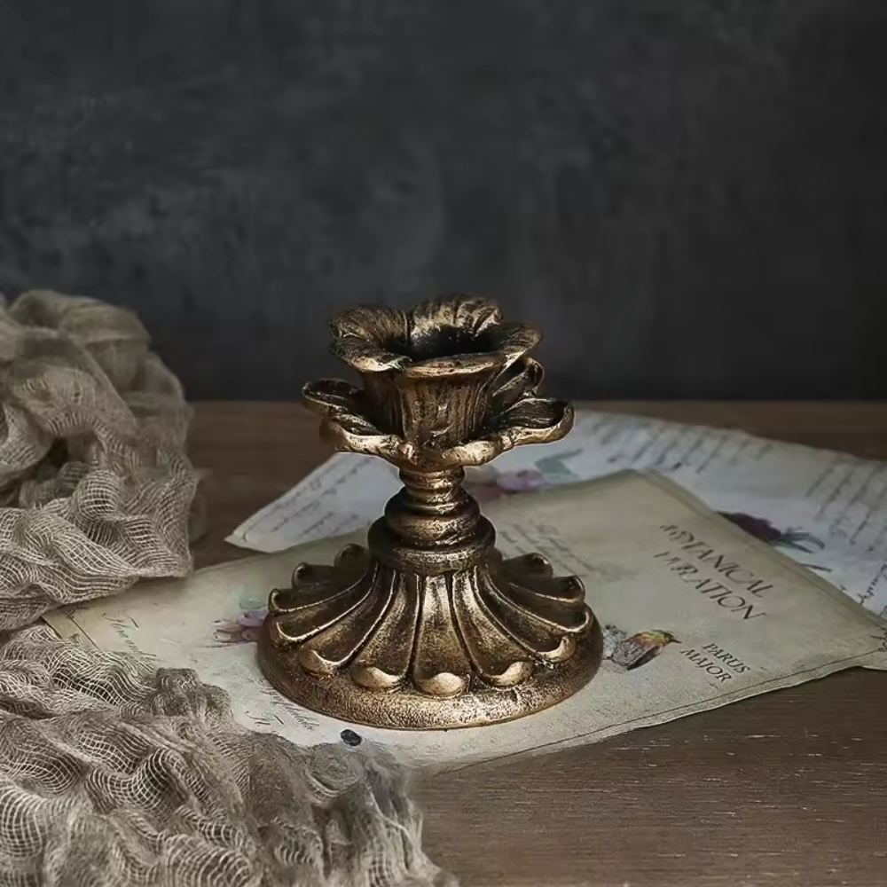 Antique Candlestick Resin