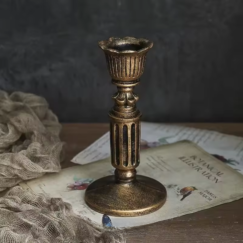 Antique Candlestick Resin