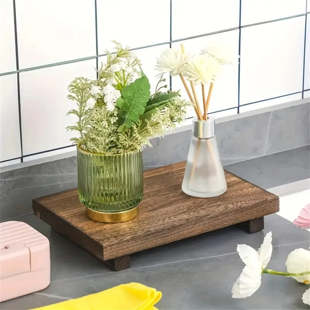 Wooden Bathroom Tray