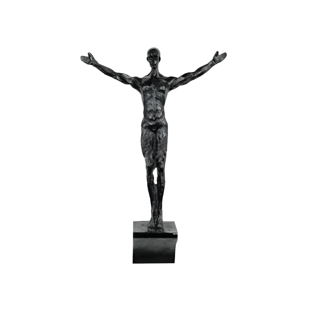 Athlete Rock Climbing Man Resin Statue