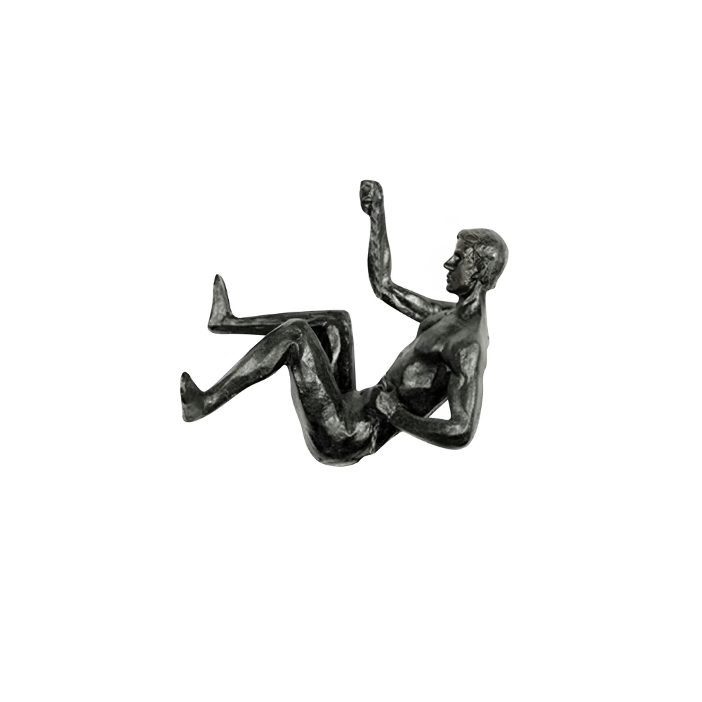 Athlete Rock Climbing Man Resin Statue